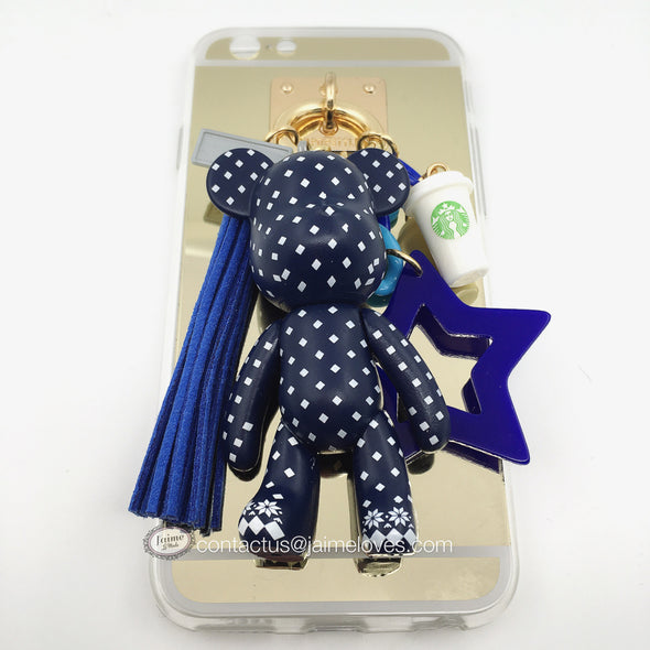 Case with Blue Polka Dot Bear