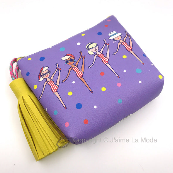 Purple with yellow tassel