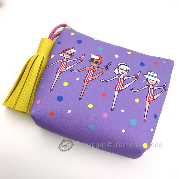 Purple with yellow tassel