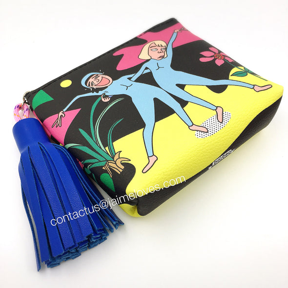 Black with blue tassel